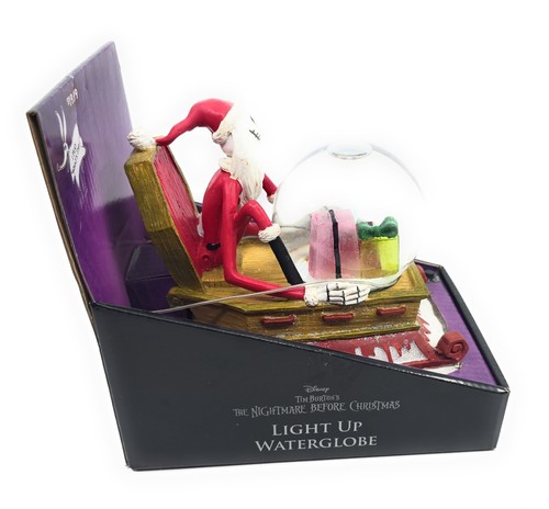 Disney Nightmare Before Christmas Light-Up Jack Skellington as Santa Water Globe - Imagen 2 de 7