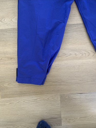 ZR Zero Gore-Tex Herren Large Windbreaker Regen Golf Hose Blau Zip Bündchen Druckknopf Lesen - Bild 16 von 18