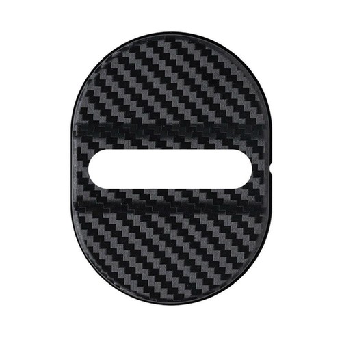 Carbon Fibre Car Door Lock Protective Cover Anti Rust Trim Accessories Hot B3T5 - Picture 7 of 25
