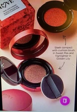 NIB fmg LOVE 'TRUE' LOVE CUSHION BLUSH & HIGHLIGHTER - Sweet Pea Golden Lily