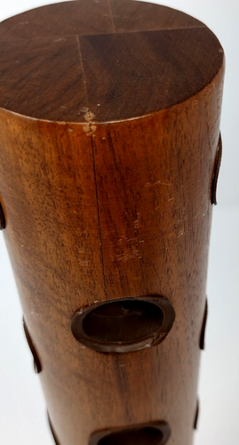 Soporte para pipa Savinelli vintage estante madera mesa exhibición 20 ranuras RARO 15" - Imagen 9 de 14