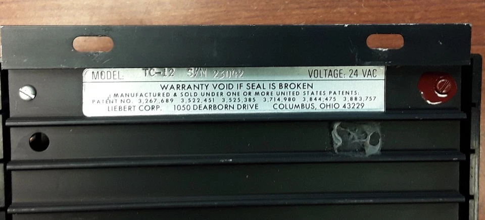 Liebert TC 12 Temperature Control - Image 2 of 2