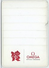 London Olympics 2012 Omega Warranty Pictogram Card Holder Wallet Seamaster