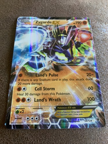 Zygarde EX 54/124 XY Fates Collide Ultra Rare Holo Pokemon Card NM/Mint