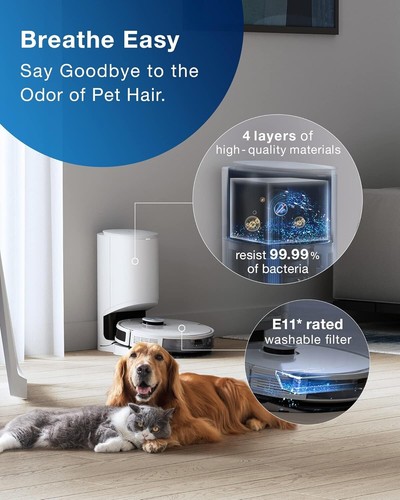 ECOVACS DEEBOT N10+ Robot Vacuum Cleaner with Mop 4300Pa Precise RRP £399.99 - Picture 7 of 8