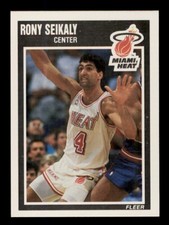 1989-90 FLEER #83 RONY SEIKALY MIAMI HEAT