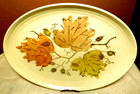 Metlox~Woodland Gold Poppytrail Vernon Oval Serving Platter 13" 1960s Vtg