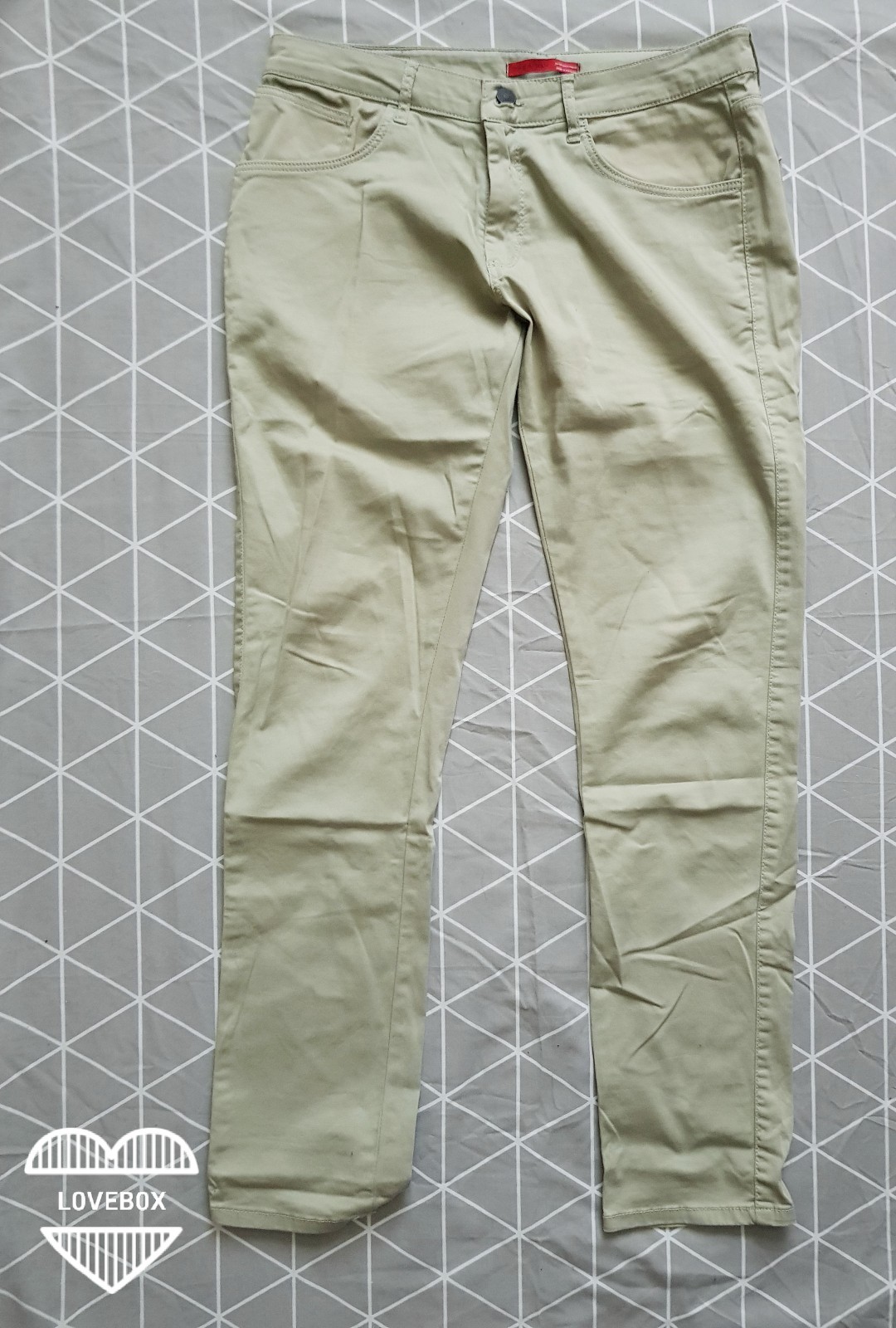 ZARA MAN light pastel green grey trousers ZARA MAN light pastel green grey trousers