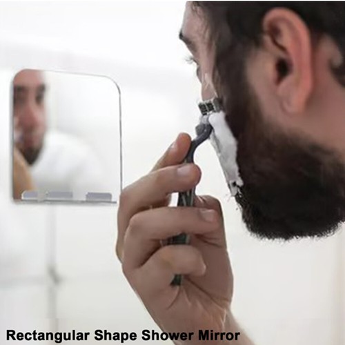 Anti-Fog Fog Free Shower Mirror Fogless Shaving Shave Mirror Bathroom +Wall Hook - Picture 5 of 12