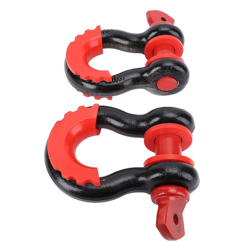2Pcs D Auto Shackle 8800LBS For Tow Strap Winch Recovery Offroad Towing - Picture 21 of 22