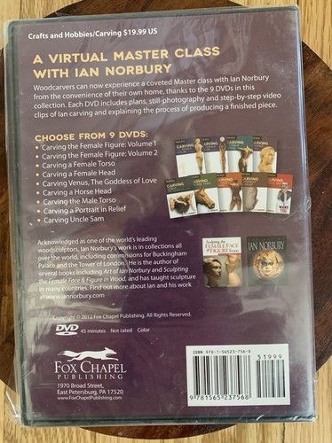 Ian Norbury Carving a Female Head DVD lessons NEW woodcarving girl - Picture 4 of 4