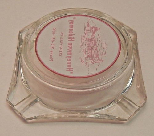 Kresgeville Pennsylvania Honeymoon Hideaway Motel Inn Vintage ACL Glass Ashtray - Picture 3 of 5