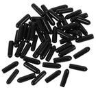 50 Pcs Round Tube Bolt Cap Cover Metal Tubing End Caps Flexible Covers