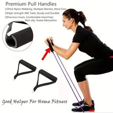 1 Pair Pull Rope Grip Fitness Handles Exercise Band Handles Yoga Resistance