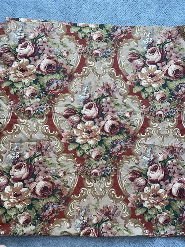 Vintage Französischer Landhausstil Gardine Paneele Blumen Rosensträuße Schnörkel 42x84 - Bild 5 von 5