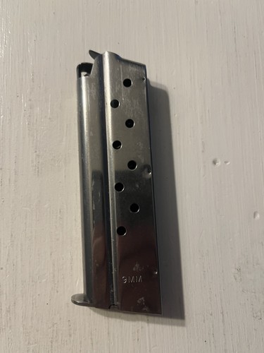 Checkmate 1911 9mm 9rd Magazine Mag Clip Steel Bottom Follower