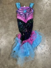 Disney Princess Little Mermaid Ariel Girls Size s/ch 6/6X Dress Costume