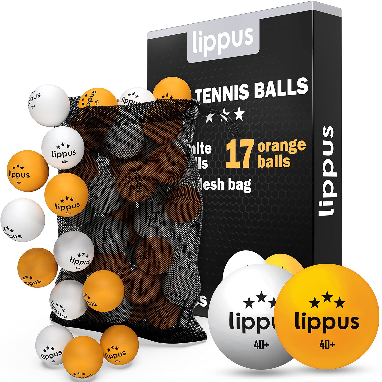 Balles de tennis de table 3 star set de 35 pour matchs en famille au jardin