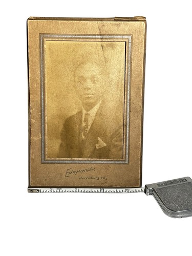 Antique African American Man Professional Photograph Standing Cabinet Card - Picture 8 of 9