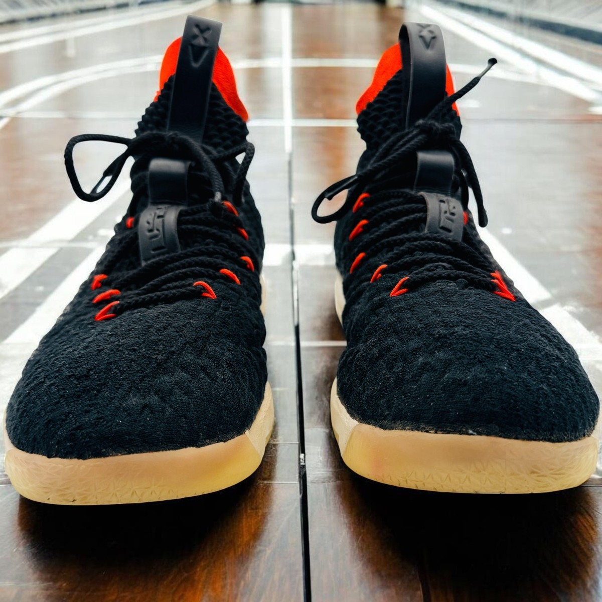 Nike LeBron 15 Bright Crimson AQ2363-002 Men\'s Size 13 Black Used Without Box FS Size 13 - Nike LeBron 15 Bright Crimson for sale online | eBay main image 3