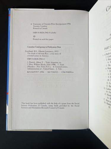 Death of Old Man Rice : A True Story of Criminal Justice in America - Picture 7 of 20