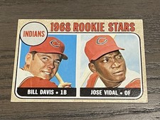 1968 Topps Indians Rookie Stars Bill Davis Jose Vidal #432