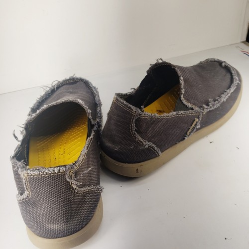 Crocs Men's Santa Cruz Gray Blue Slip-On Loafer- Size 9 (Tag Says 10!*) - Picture 5 of 20