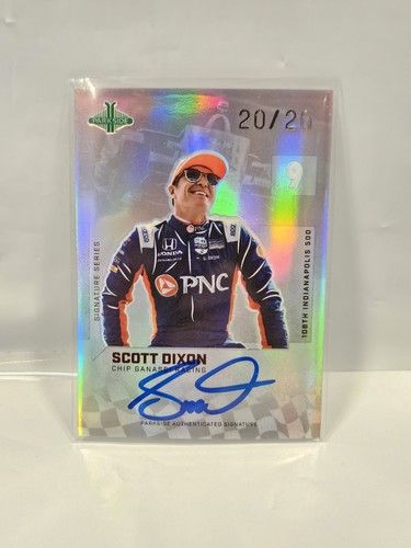 20/20 Scott Dixon 2024 Parkside Indycar Pacific 500 Silver Signature Series SSSD - Bild 1 von 4
