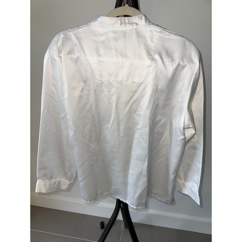 Vintage KayAnna weiß matt Satin Schlafset bestickt Blumendetails Größe M - Bild 8 von 12