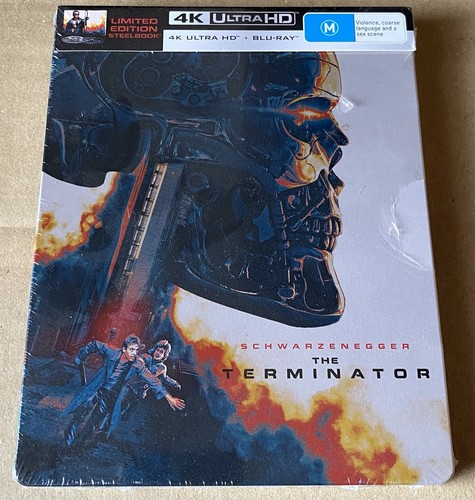 The TERMINATOR 40th Anniversary Limited Edition Steelbook 4k Ultra HD + Blu Ray