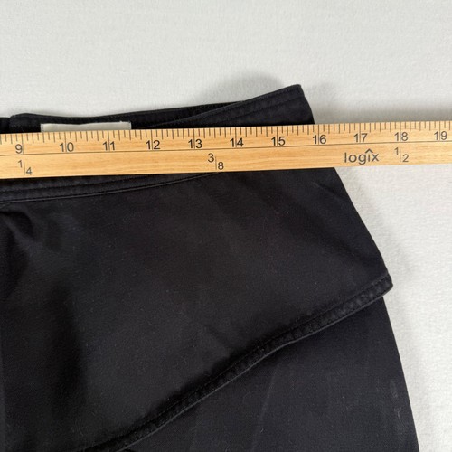 Isabel Etoile Marant minigonna nera con volant balza di cotone designer a strati - Foto 4 di 8