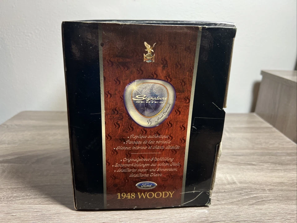 Ford Woody 1948 fundido a presión serie Road Signature 1:18 madera real nuevo en caja Foto 2 de 4