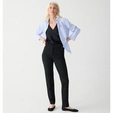 J.Crew High Rise Cameron Pant Four Season Stretch Classic Office Black US 0 NWT