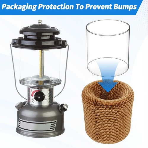 LVACODV 10-Pack Propane Lantern Mantles with Glass Globe: U-Shape & Standard ... - Picture 3 of 6