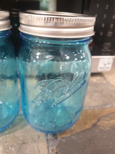 3 Ball Perfection Blue Mason Jar Pint 1913-1915 100 Years of American Heritage - Picture 4 of 24
