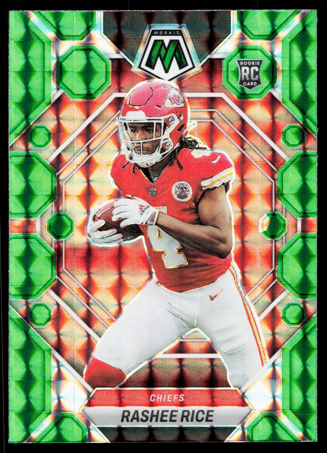 2023 Panini Mosaic #357 Rashee Rice Green Mosaic