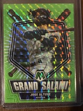 RARE!2022 Panini Mosaic Jose Altuve Grand Salami Green Fluorescent #9/10 No GS-4