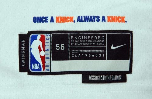 Men 2022 New York Knicks Obi Toppin #1 White Jersey Swingman Nike NWT 56 2XL 0S - Picture 6 of 8
