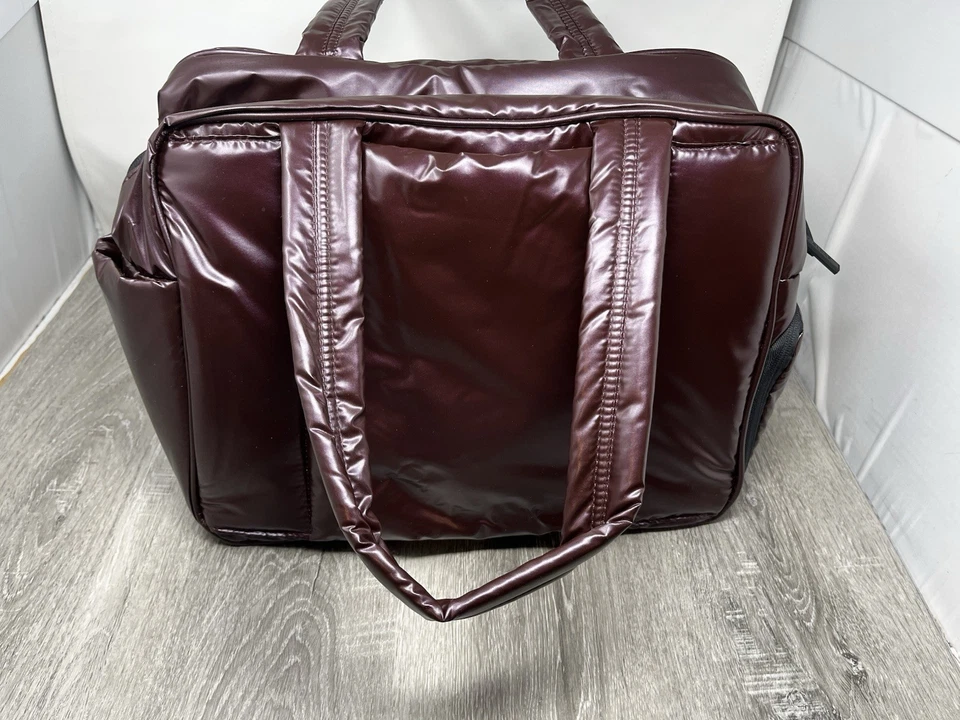 Bolsa de viagem CALPAK nova com etiquetas Borgonha 16" A x 12" L X 8" D Luka com alça de ombro - Imagem 4 de 4