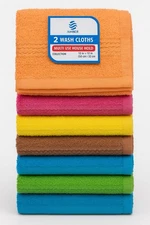 4  Amber Mills 100% Fine Cotton wash cloth, size 13X 12 With Shinning Border