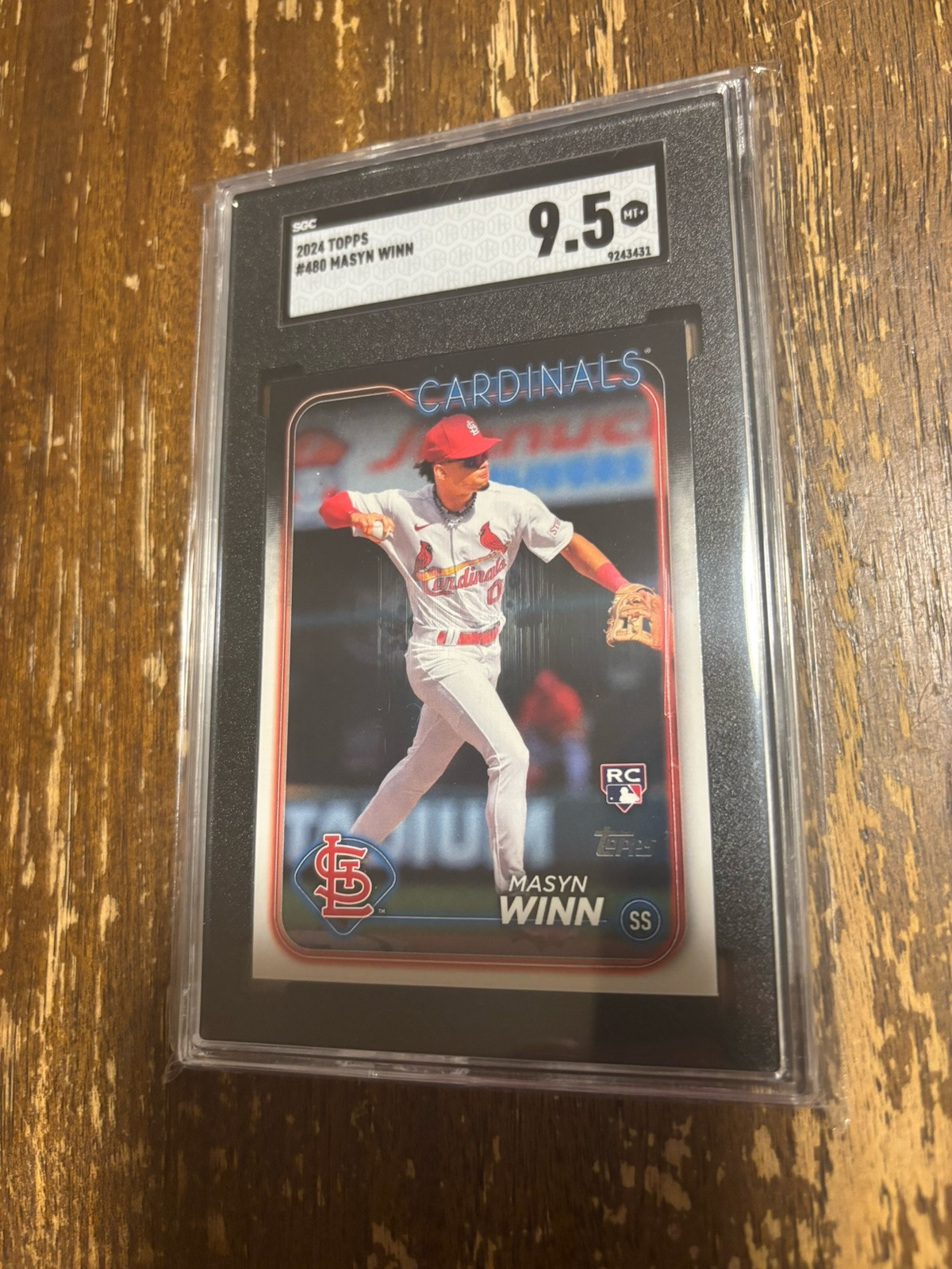 2024 Topps Chrome #189 Masyn Winn Rookie Card SGC 9.5 MINT