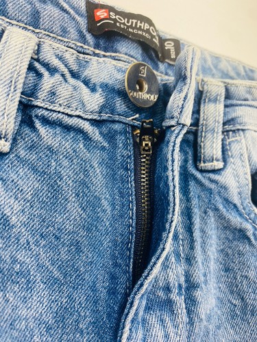 Southpole Shorts Youth 10 Baggy Skater Boys Denim Jean Shorts Acid Wash - Picture 3 of 18