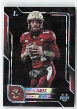 Grayson James 2025 Bowman University Chrome Sapphire Black #/10 #75 Eagles