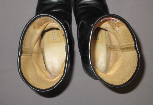 De colección Sears Botas Hipster Grunge Cuero Negro Motocicleta Pull On Hombres 7.5 Usadas en Excelente Condición - Imagen 8 de 11