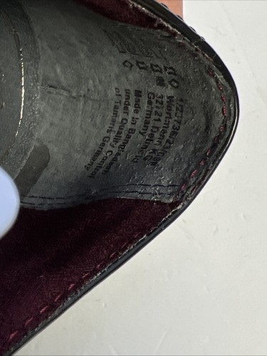 Ladies Tamaris Worthmann Black Wing Tip Chunky Heeled Oxfords Shoes Sz 36 - Picture 3 of 9