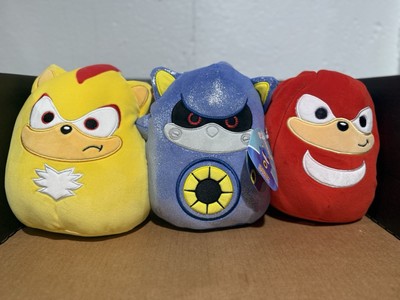 Squishmallows 8'' SUPER SHADOW, KNUCKLES, & METAL SONIC Plush Lot Of (3)SEGA-NWT