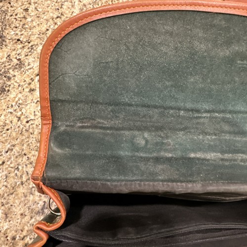 Genuine Dooney & Bourke Vintage All Weather Leather Briefcase Messenger Bag - Picture 9 of 24