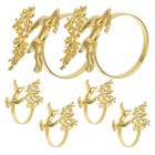 6pcs Christmas Napkin Rings Deer Napkin Rings Xmas Deer Shape Napkin Ring