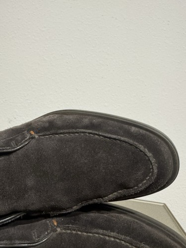 Santoni Dragon Dark Brown Suede Slip On Men Dress Casual Shoes Size 10 US 9 UK - Picture 6 of 18