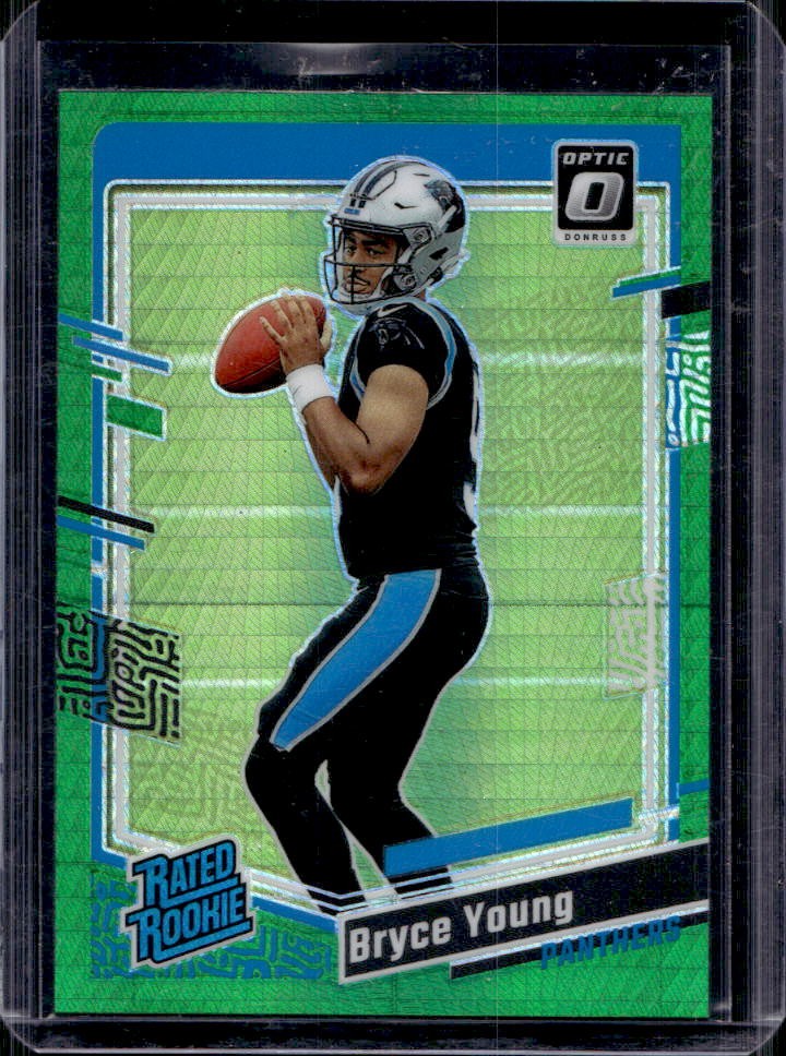 2023 Donruss Optic Bryce Young Green Hyper Prizm Rated Rookie #213
